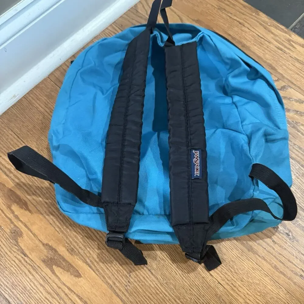 JanSport Backpack Teal blue Classic School Bag Retro Bookbag